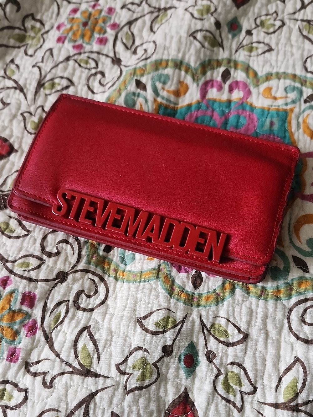 Steve Madden Red Logo Wallet